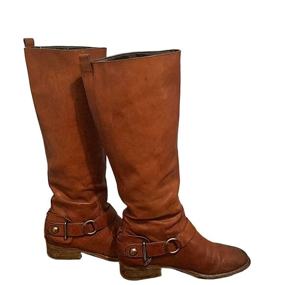 Coach VTG Natalie Brown leather harness tall Riding boots Women's 6B - Picture 12 of 15